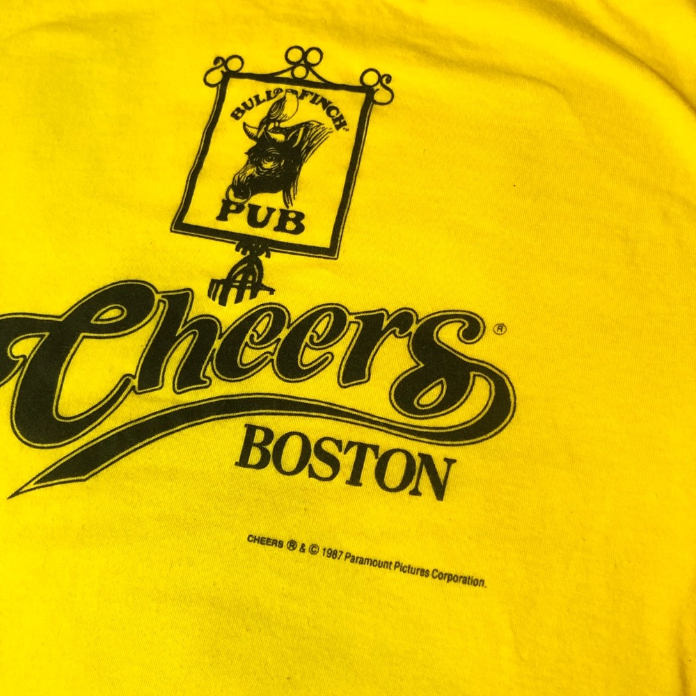 1987 Vintage Boston Cheers Bar T-Shirt TV Rare Tee - Picture 3 of 5